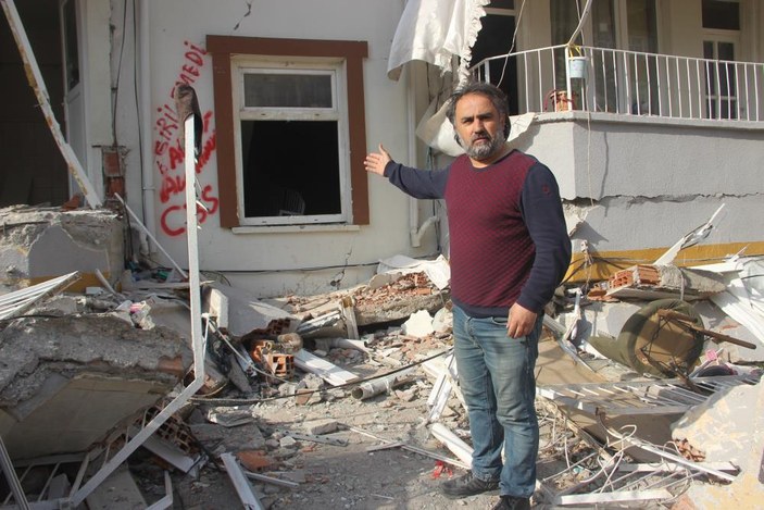 Adıyamanlı gazeteci depremde annesini ve kardeşini kurtardı