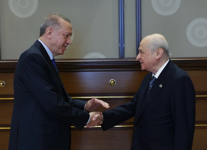 Külliye'de önemli görüşme! Cumhurbaşkanı Erdoğan, Devlet Bahçeli'yi ağırlıyor