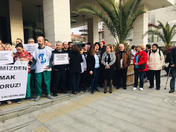 Taksim Eğitim ve Araştırma Hastanesi'nde Cerrahpaşa protestosu #4