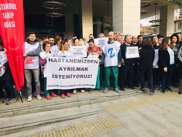 Taksim Eğitim ve Araştırma Hastanesi'nde Cerrahpaşa protestosu #5