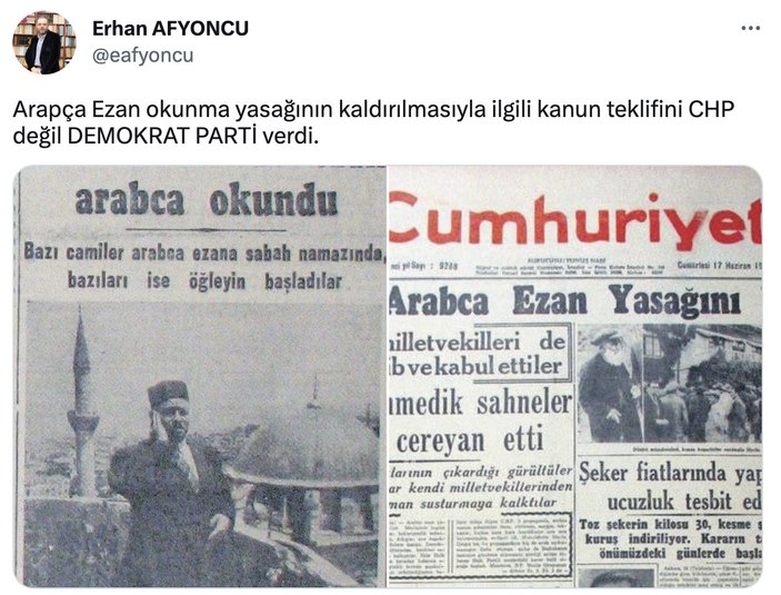 İlber Ortaylı'nın Türkçe ezan çıkışına Erhan Afyoncu'dan yanıt