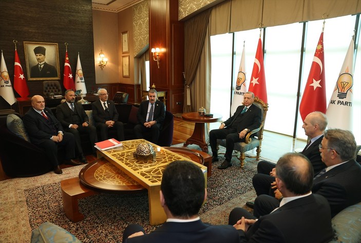 Cumhurbaşkanı Erdoğan, Mustafa Destici'yi kabul etti