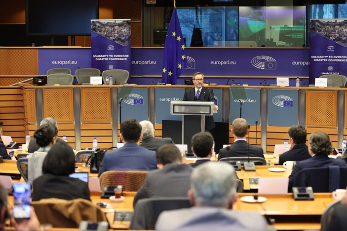 Fahrettin Altun, Avrupa Parlamentosu'nda konuştu
