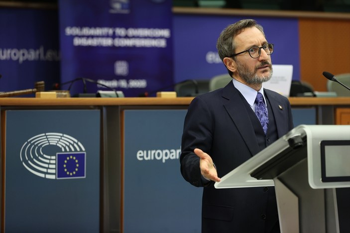 Fahrettin Altun, Avrupa Parlamentosu'nda konuştu