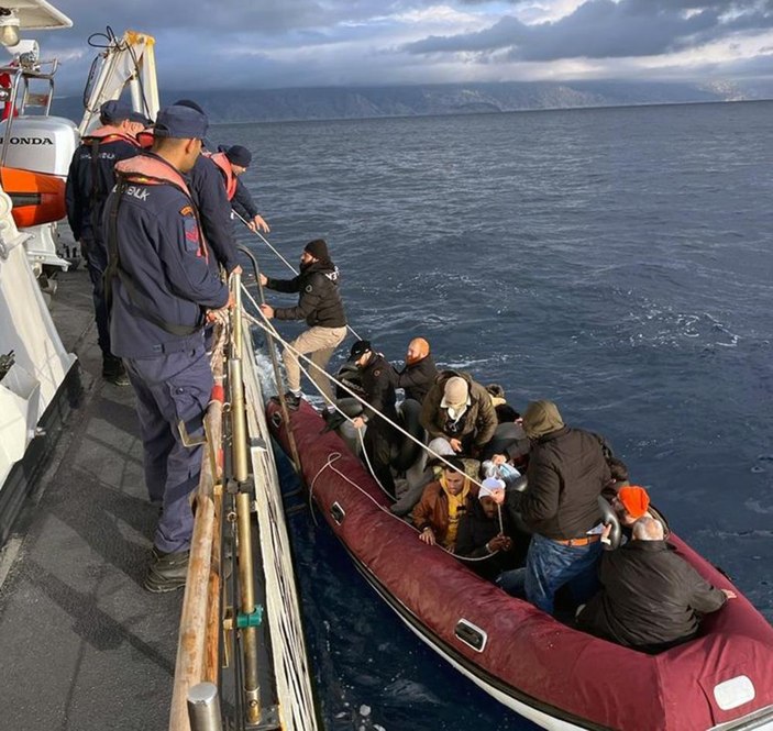 Muğla'da 62 düzensiz göçmen kurtarıldı