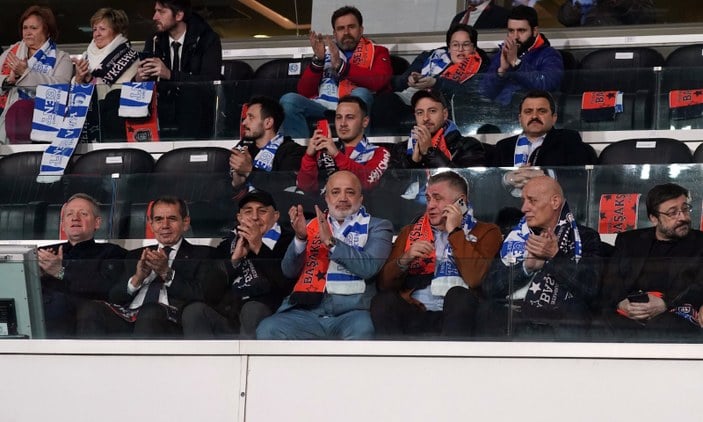 TFF ve kulüp başkanları Başakşehir'e destekte bulundu