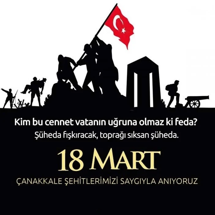 18 Mart Çanakkale Zaferi sözleri 2023 | Resimli şehitleri anma sözleri ve Atatürk görselleri