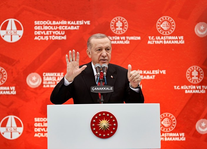 Cumhurbaşkanı Erdoğan: Çanakkale ruhuyla bölgeyi geleceğe hazırlıyoruz