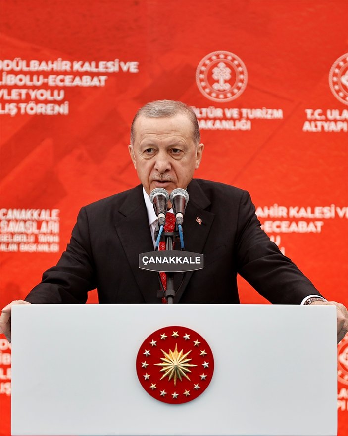 Cumhurbaşkanı Erdoğan: Çanakkale ruhuyla bölgeyi geleceğe hazırlıyoruz