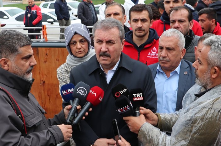 BBP Lideri Mustafa Destici selin etkilediği Şanlıurfa'da incelemelerde bulundu