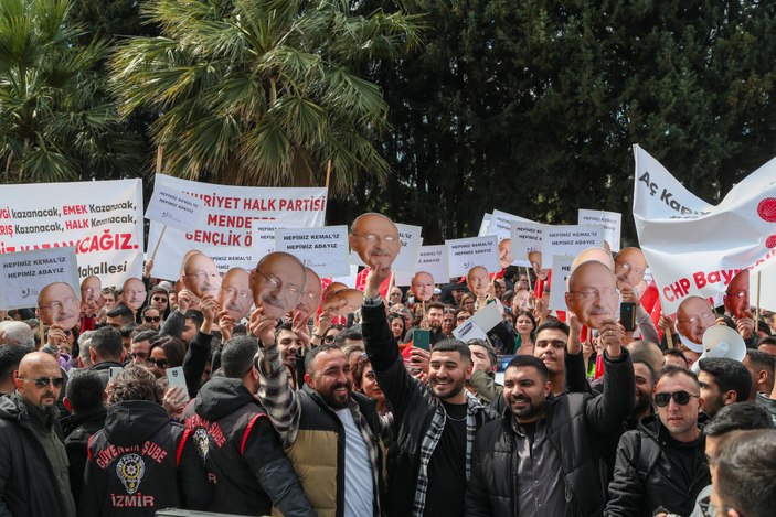 Millet İttifakı'nın adayı Kemal Kılıçdaroğlu İzmir'de coşkuyla karşılandı