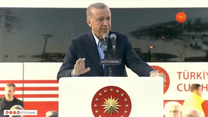 Cumhurbaşkanı Erdoğan Adıyaman'da afet konutlarının temelini attı