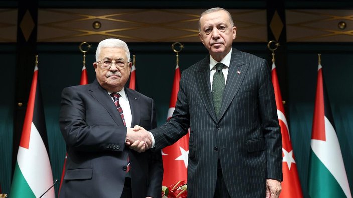 Cumhurbaşkanı Erdoğan ile Filistin Devlet Başkanı Abbas telefonda görüştü