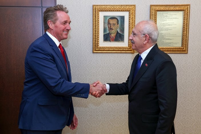 ABD Büyükelçisi Jeffry Flake'ten Kemal Kılıçdaroğlu'na ziyaret