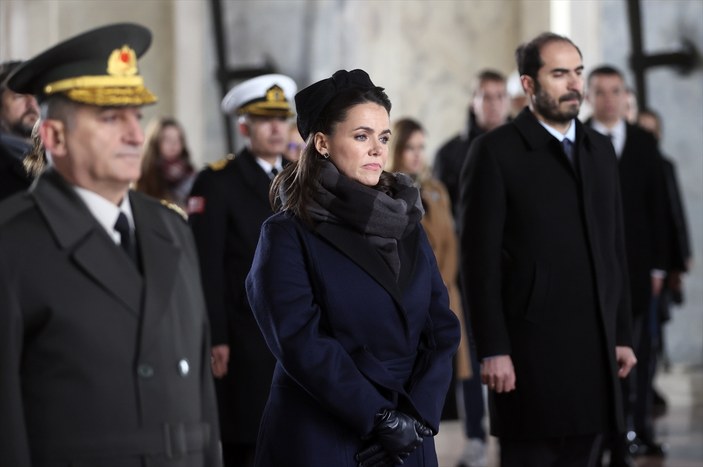 Macaristan Cumhurbaşkanı Katalin Novak'tan Anıtkabir'i ziyaret
