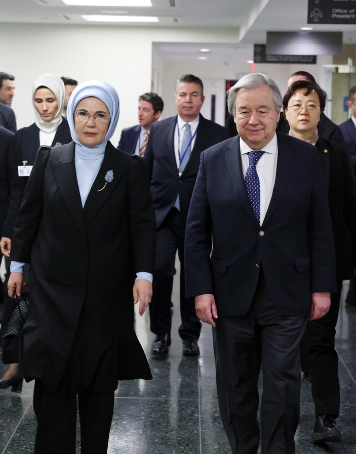 BM Genel Sekreteri Guterres, Emine Erdoğan ile görüştü