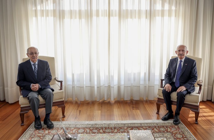 Kemal Kılıçdaroğlu'ndan sürpriz ziyaret: 10. Cumhurbaşkanı Ahmet Necdet Sezer'i ziyaret etti