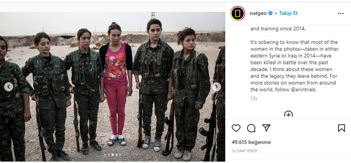 ABD merkezli National Geographic kadın teröristleri kahraman ilan etti: