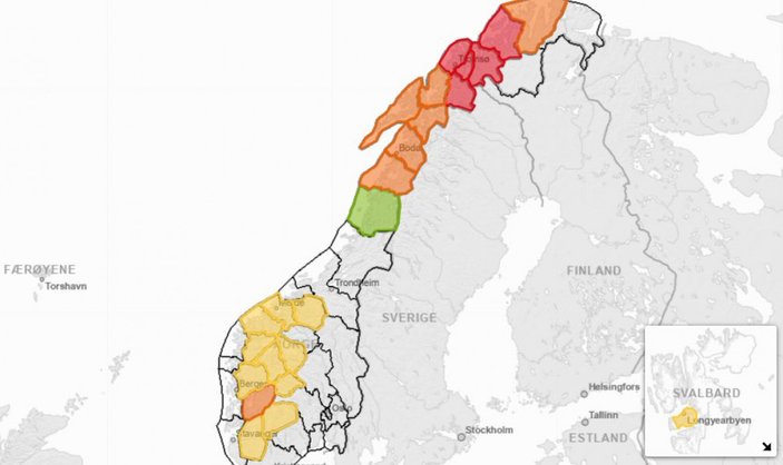 Norveç’te farklı yerlerde meydana gelen çığlarda 4 kişi yaşamını yitirdi #1