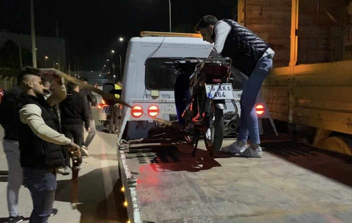 Bursa'da drift atan motosikletli polise yakalandı