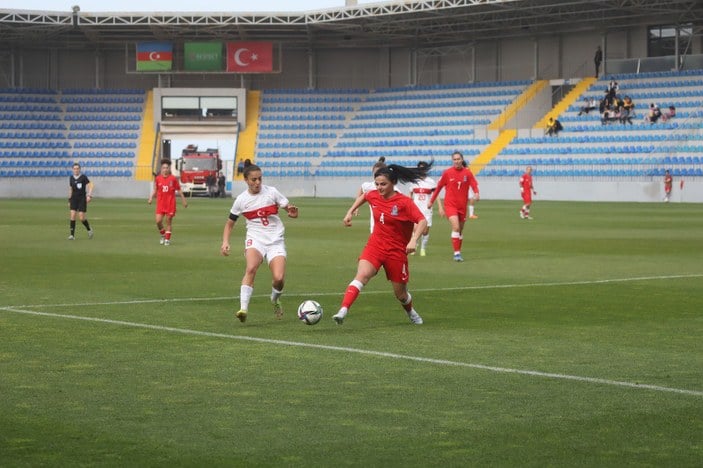 A Milli Kadın Futbol Takımı, Azerbaycan'ı tek golle mağlup etti