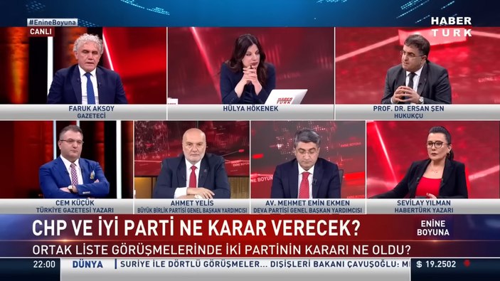 Sevilay Yılman'ın 6'lı koalisyonun HDP ile ortaklığını savunması Ersan Şen'i çileden çıkardı