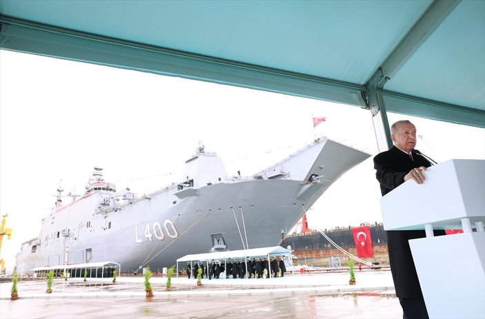 TCG Anadolu Gemisi TSK envanterine girdi