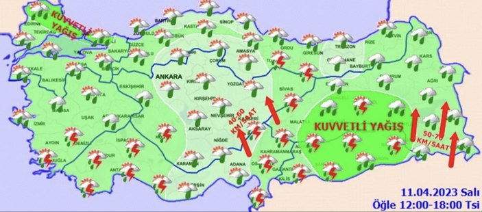 Meteoroloji'den 21 il için uyarı: Yağmur ve gök gürültülü sağanak!