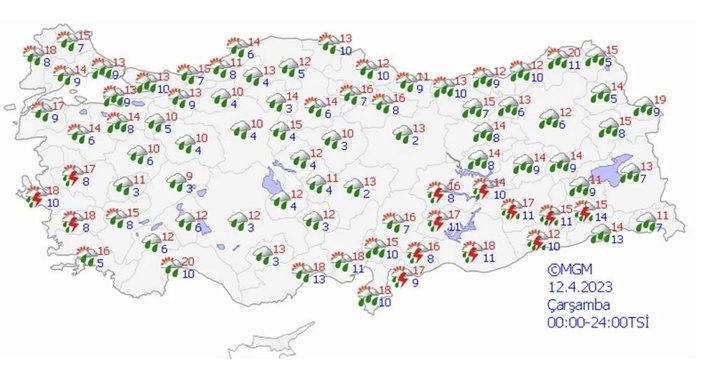 Meteoroloji'den 21 il için uyarı: Yağmur ve gök gürültülü sağanak!