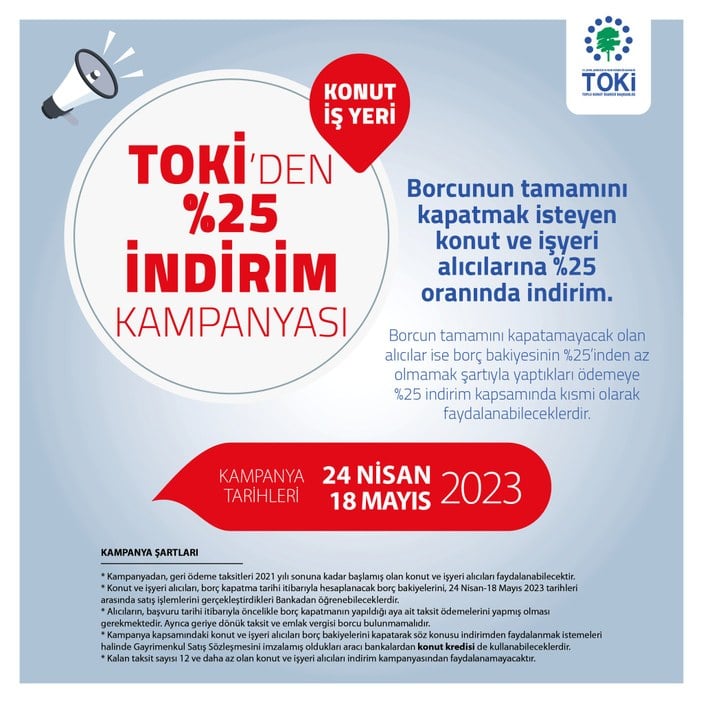 Murat Kurum açıkladı! TOKİ'nin yüzde 25 indirim kampanyası 24 Nisan'da başlıyor