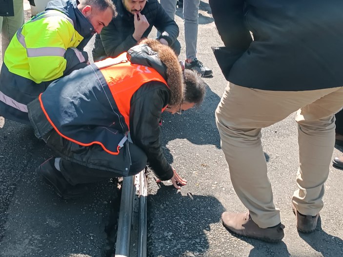 Güngören'de tramvay raydan çıktı: Seferler yapılamıyor