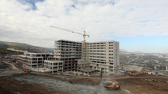 Samsun Şehir Hastanesi'nin kaba inşaatı yüzde 96'ya ulaştı