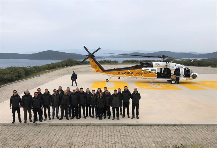 OGM envanterine giren ilk yangın söndürme helikopterlerinin test uçuşu yapıldı