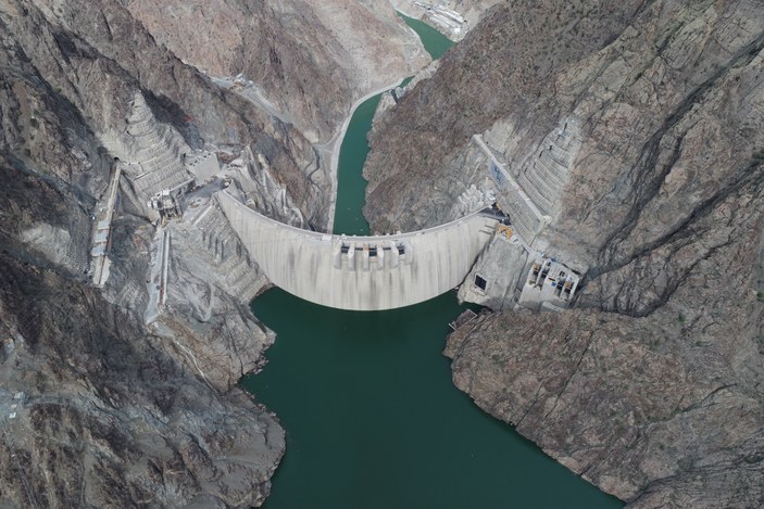 Yusufeli Barajı'nın su seviyesi 106,82 metre oldu