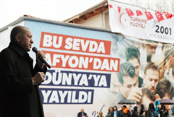 Cumhurbaşkanı Erdoğan, seçim mitinglerini Afyonkarahisar'da başlattı