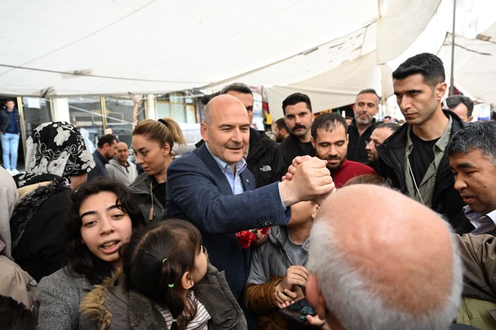 Süleyman Soylu'ya Zeytinburnu'nda yoğun ilgi