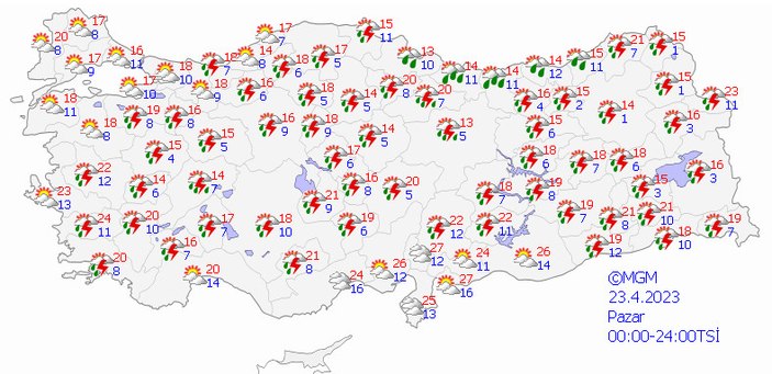 Meteoroloji'den 16 ile sarı kodlu uyarı