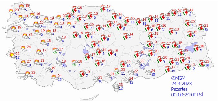 Meteoroloji'den 16 ile sarı kodlu uyarı