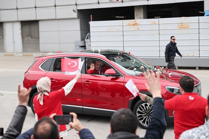 Cumhurbaşkanı Erdoğan TEKNOFEST alanında