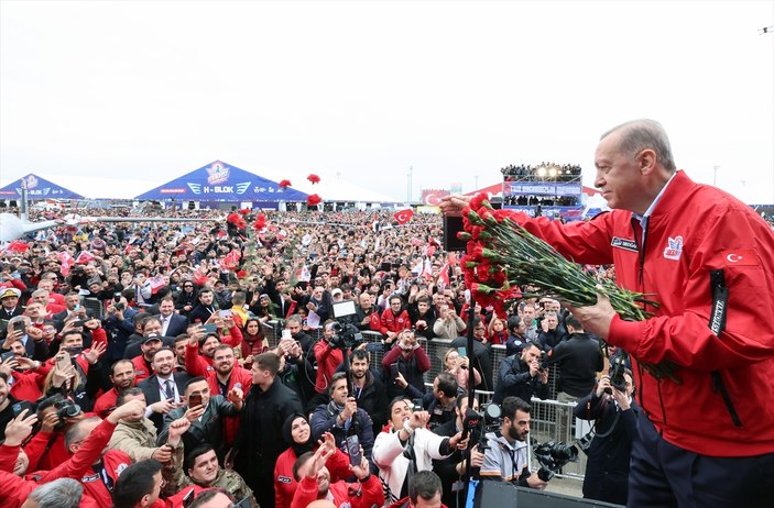 Cumhurbaşkanı Erdoğan TEKNOFEST alanında