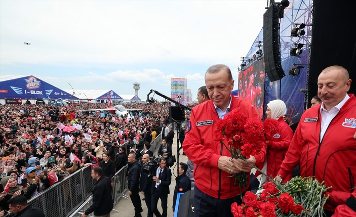 Cumhurbaşkanı Erdoğan TEKNOFEST alanında