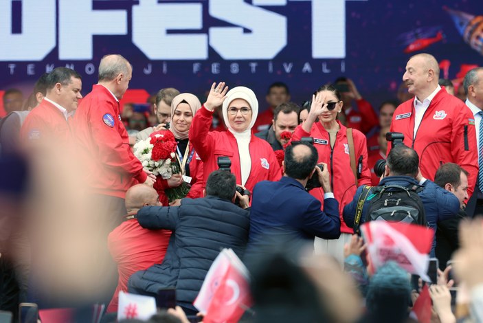 Cumhurbaşkanı Erdoğan TEKNOFEST alanında