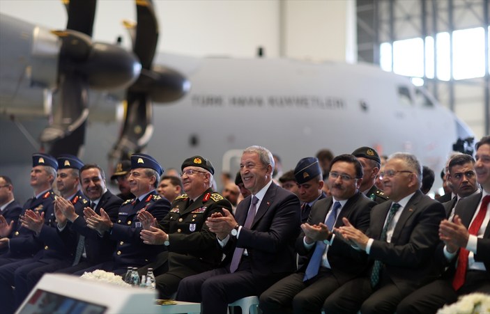 Hulusi Akar A400M Uçağının teslim töreninde konuştu: Türkiye uluslararası pazarda önemli bir aktör