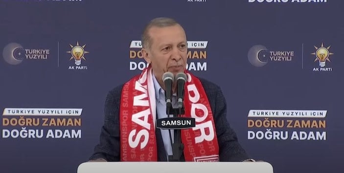 Cumhurbaşkanı Erdoğan'a Samsun'da yoğun ilgi