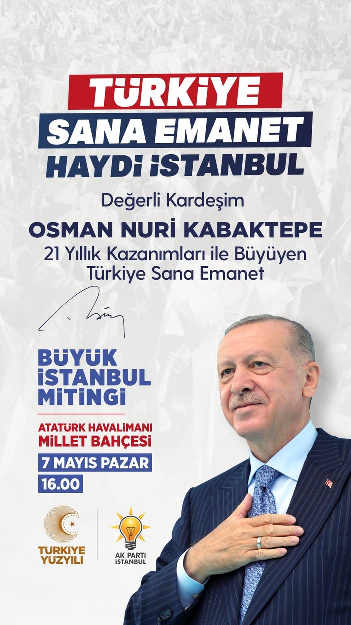 AK Parti’de büyük İstanbul mitingi heyecanı