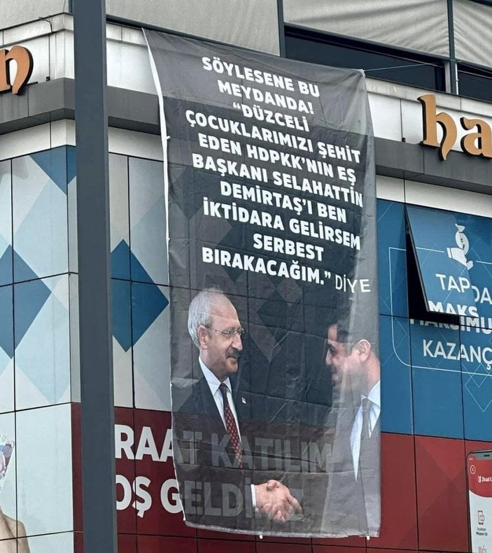 Düzce'de Kemal Kılıçdaroğlu'na Selahattin Demirtaş tepkisi