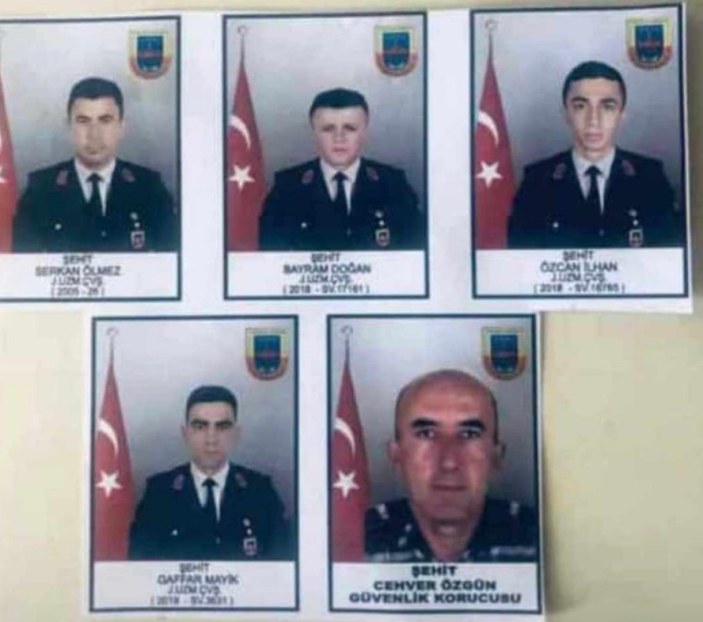 Şırnak'ta 1 korucu 4 asker şehit oldu