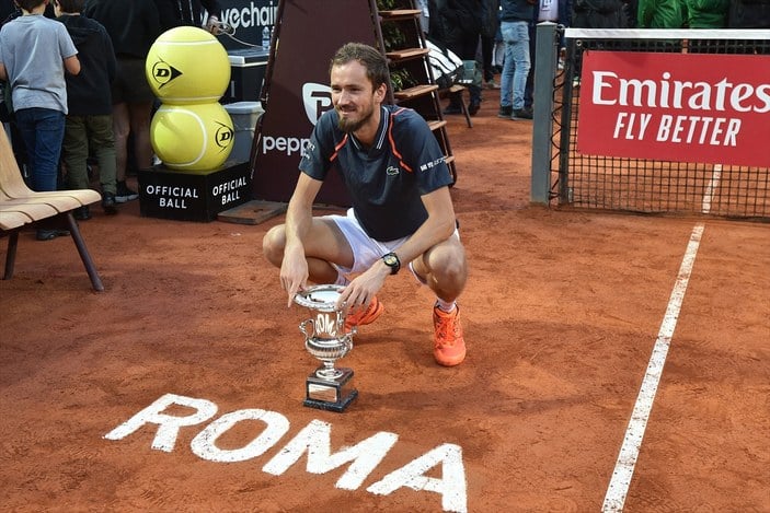 Roma Açık'ta şampiyon Daniil Medvedev