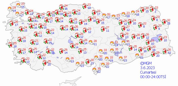 Meteoroloji'den Ankara ve İzmir dahil 28 şehir için sarı kodlu uyarı