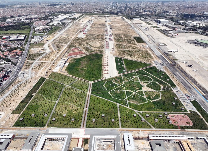 Atatürk Havalimanı Millet Bahçesi'ne Selçuklu yıldızı motifi